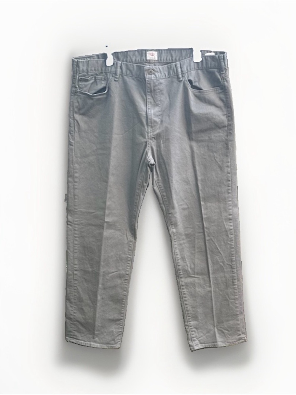 Dockers Mens Gray Cotton Blend Stretch Straight Leg Casual Pants 40x30